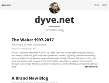 Tablet Screenshot of dyve.net